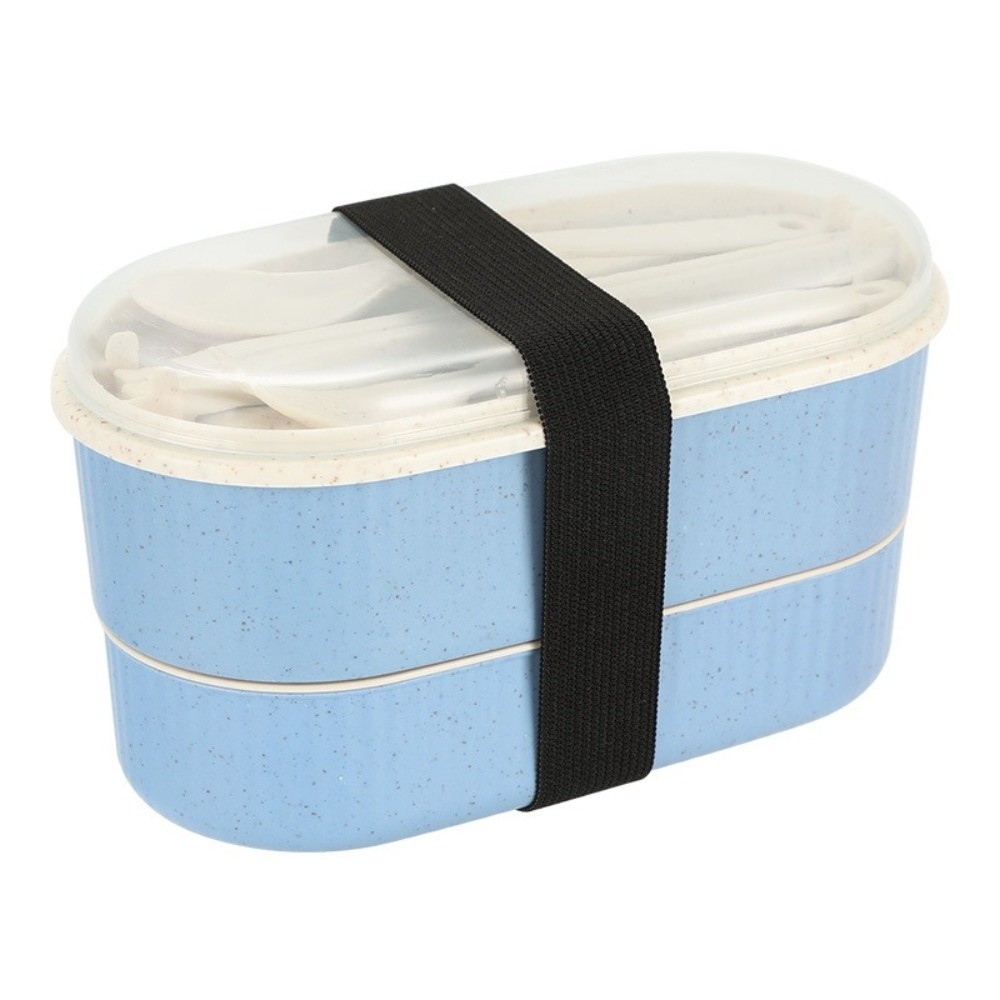 Food Storage Kits - Portable Double Layer Lunch Box High