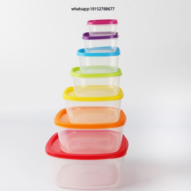 Food Storage Plastic - Rainbow 7pcs Food Container Plastic Food