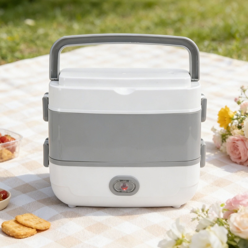 Portable Food Warmer - Portable Double Layer Electric Lunch Box