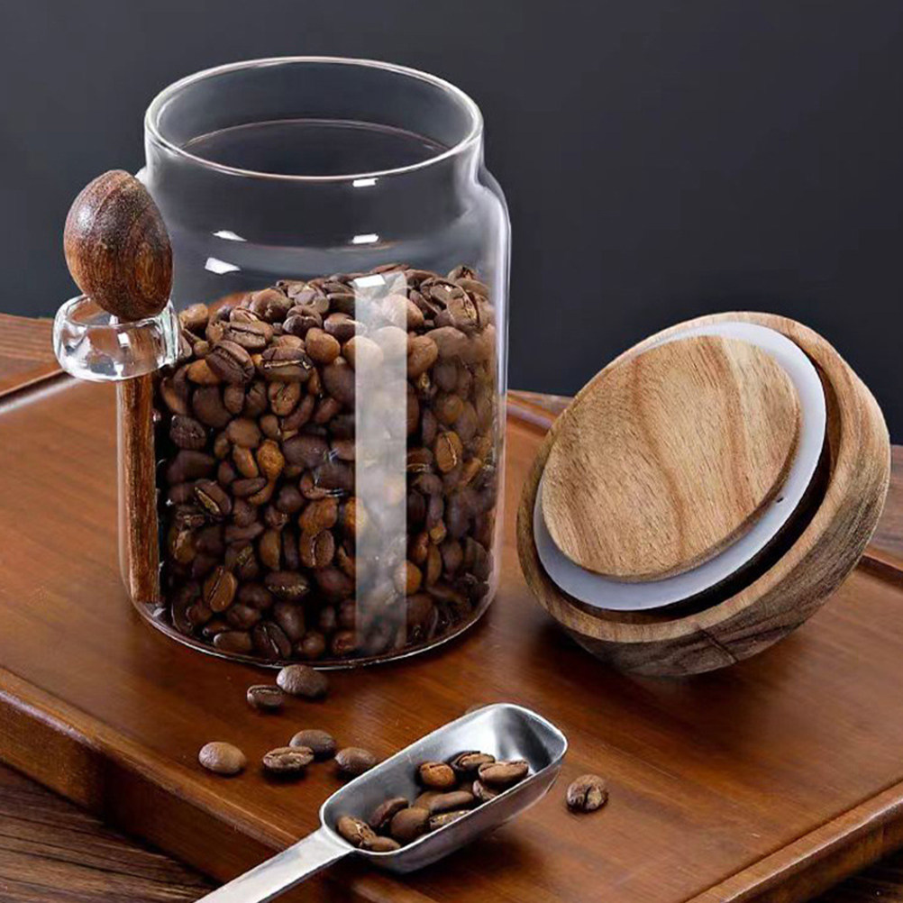 Food Storage In Pantry - Transparent Glass Food Storage Canister with