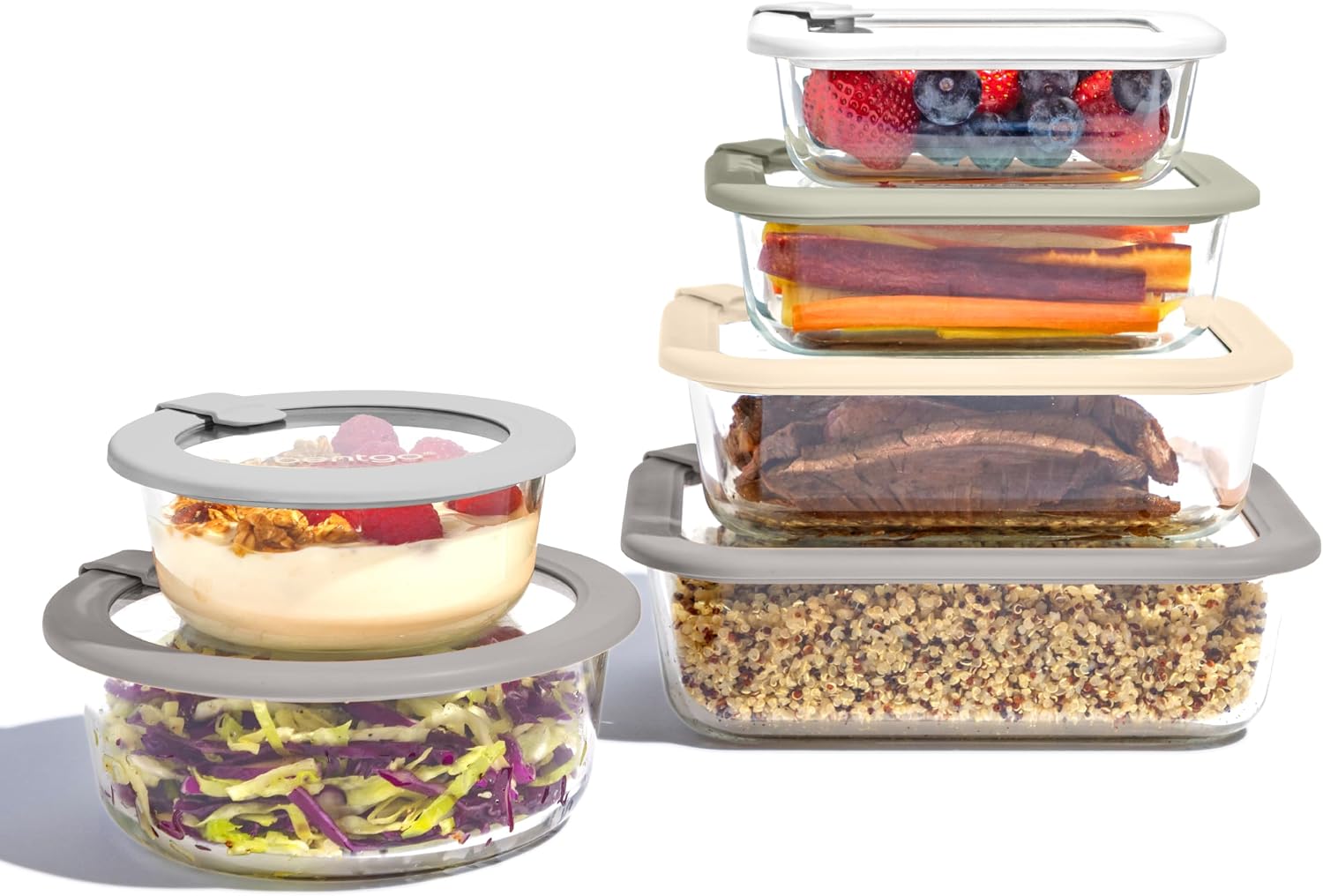 Food Storage With Glass Lids - Bentgo Signature Glass Food Storage Containers