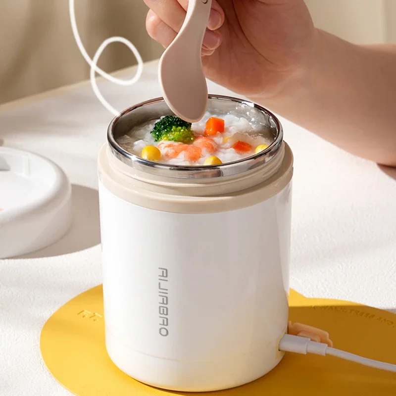 Portable Food Warmer - 600ML Portable USB Electric Heating Lunch