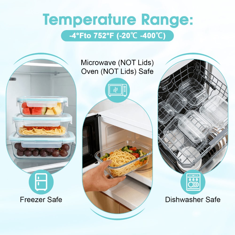 16Sealed Glass Food Storage Co - đánh giá và giá Food Storage With Glass Lids