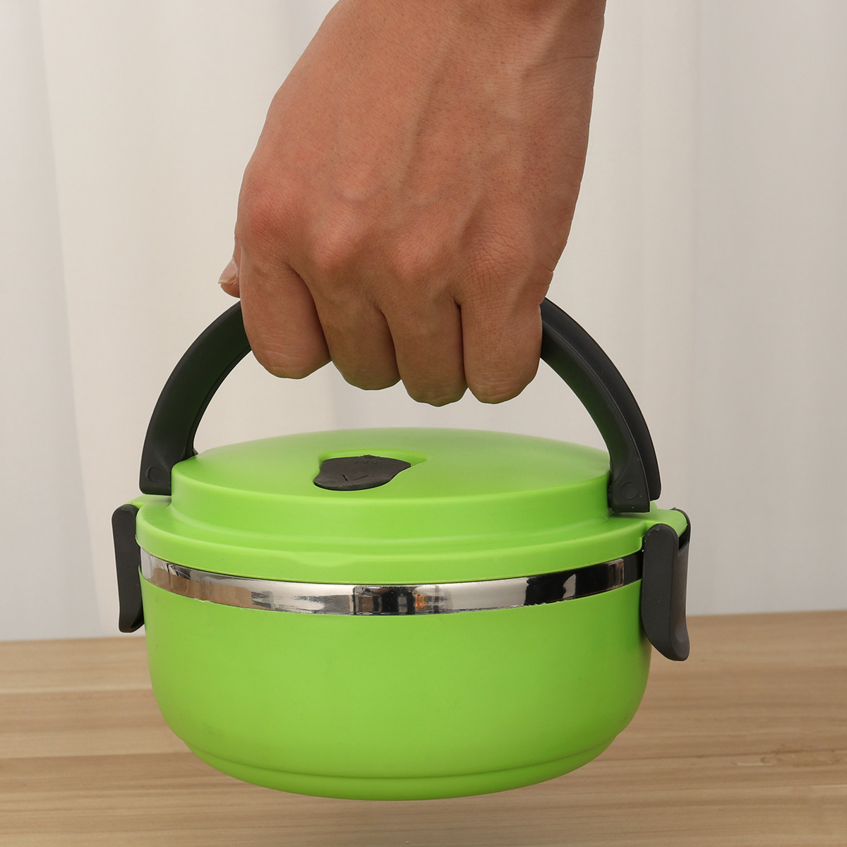 Double Layer Stainless Steel L - đánh giá và giá Food Storage Lock Box