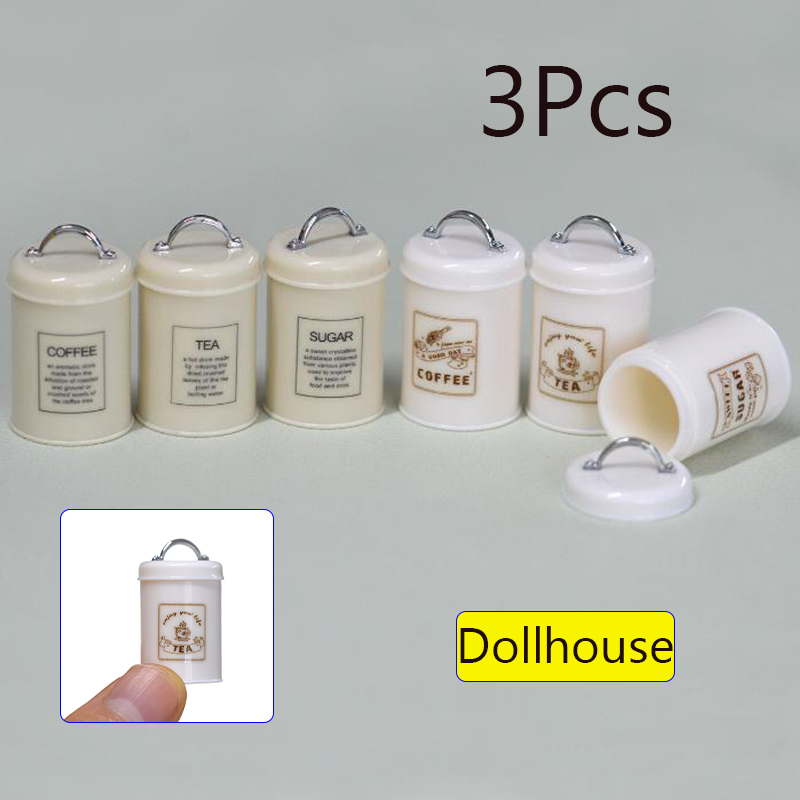 3Pcs Miniature Dollhouse Mini  - đánh giá và giá Food Storage Plastic