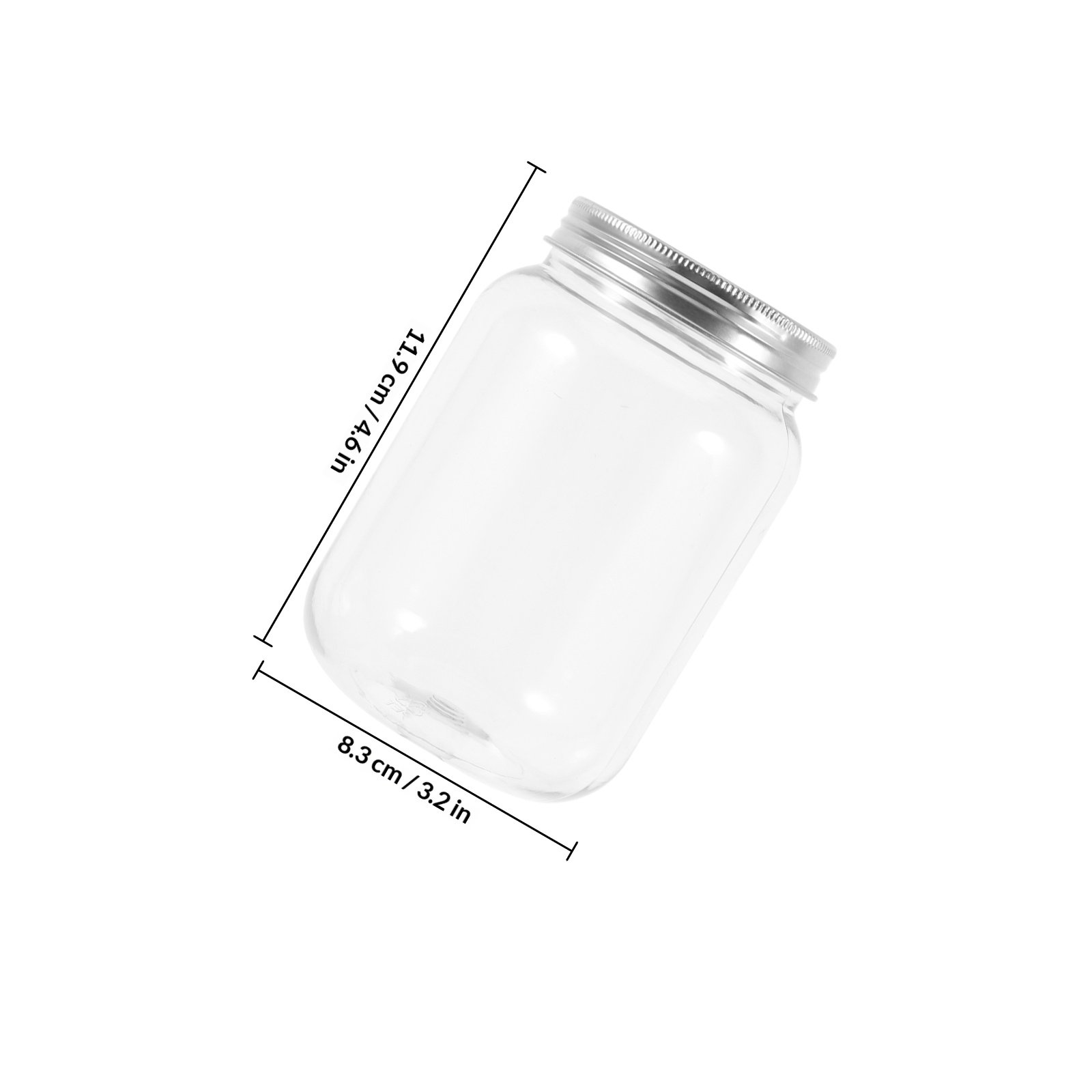 4Pcs Clear Plastic Jars with A - đánh giá và giá Food Storage Jars Plastic