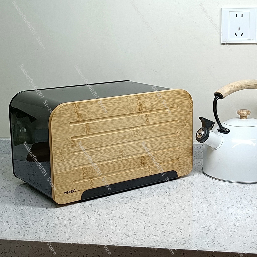Kitchen Bread Box with Bamboo  - đánh giá và giá Bread Box Bamboo