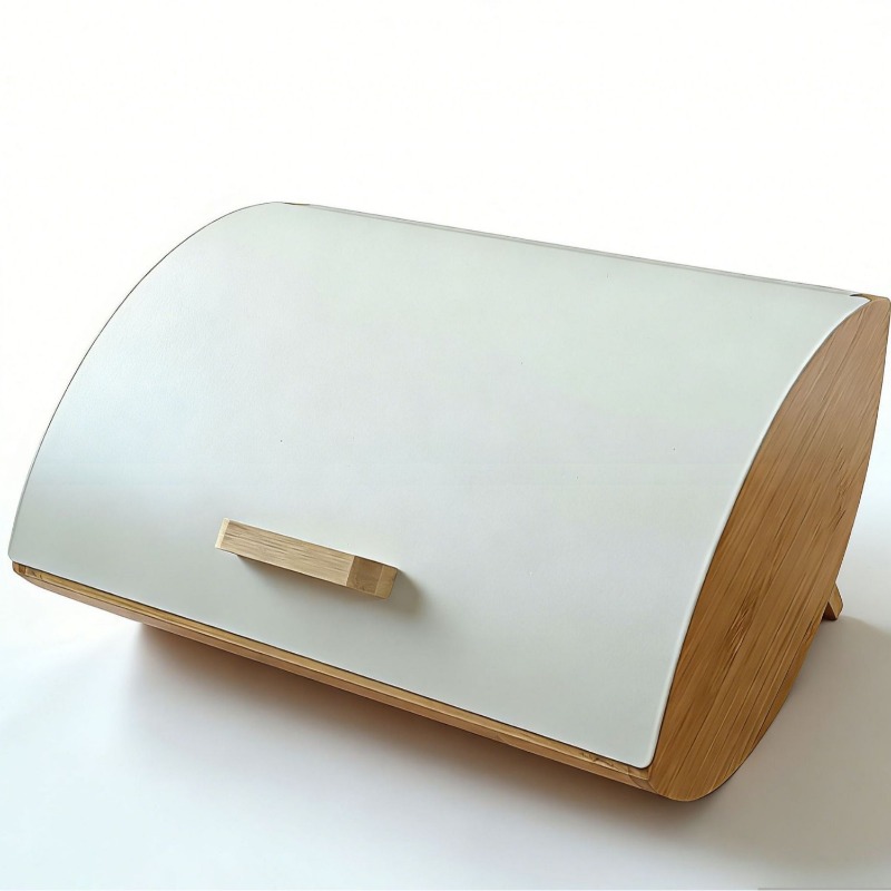 Bamboo cover bread box, househ - đánh giá và giá Bread Box Bamboo