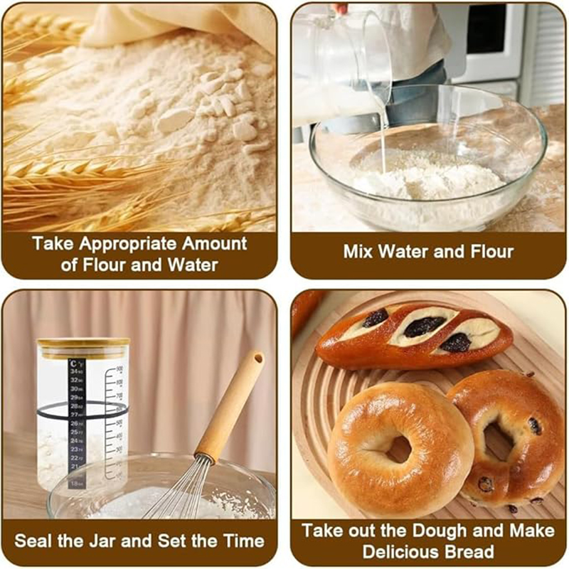 Sourdough Starter Jar Kit Sour - đánh giá và giá Food Storage Kits