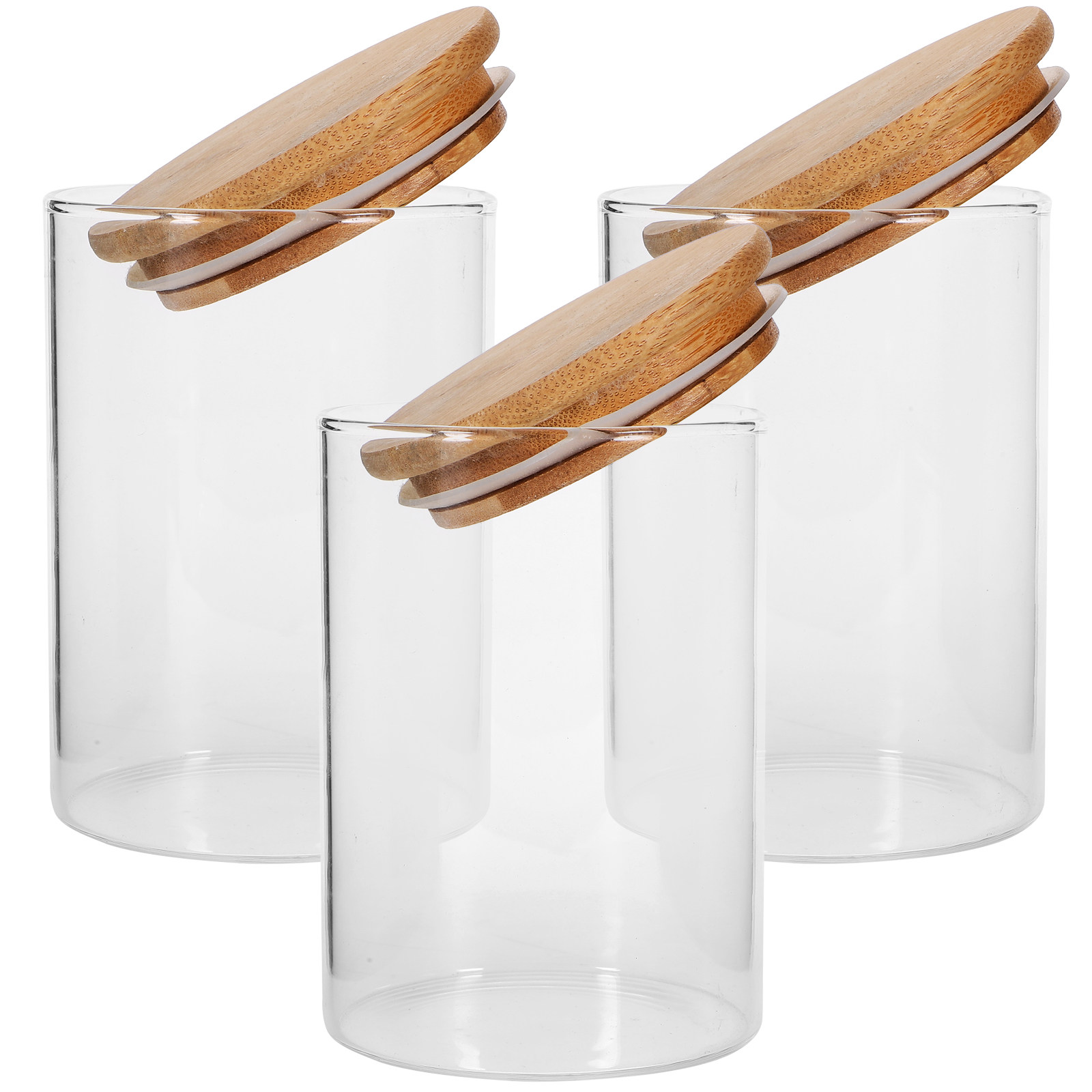3Pcs Airtight Glass Storage Ja - đánh giá và giá Food Storage With Glass Lids
