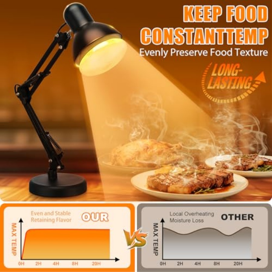 Portable Food Heat Lamp - [Fol - đánh giá và giá Portable Food Warmer
