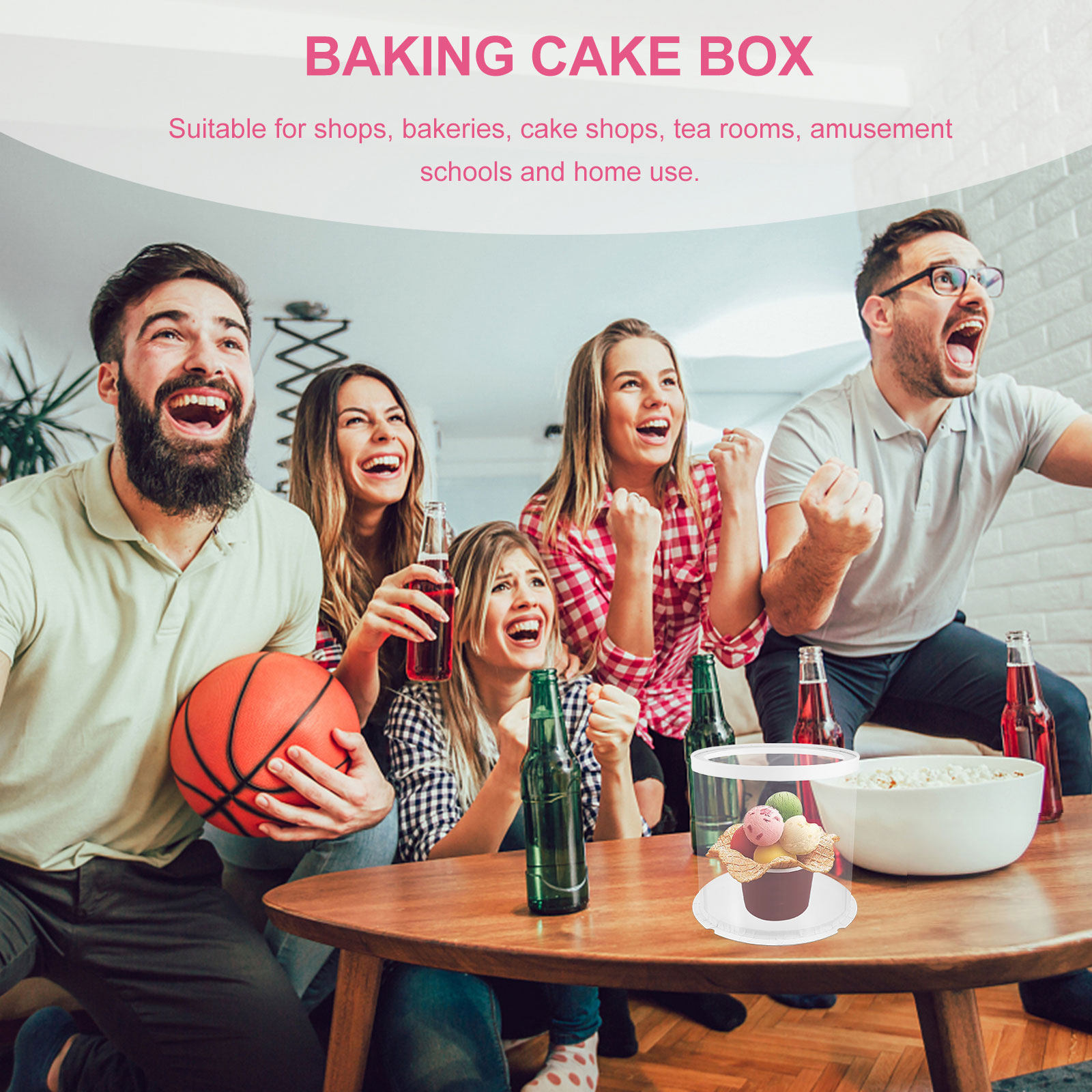 1Pcs Cake Box Round Transparen - đánh giá và giá Food Storage Box Plastic