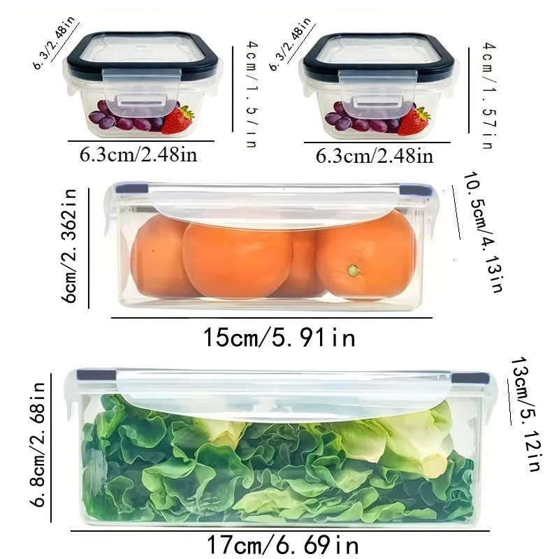 8Pcs Set Includes 4 Containers - đánh giá và giá Food Storage Kits