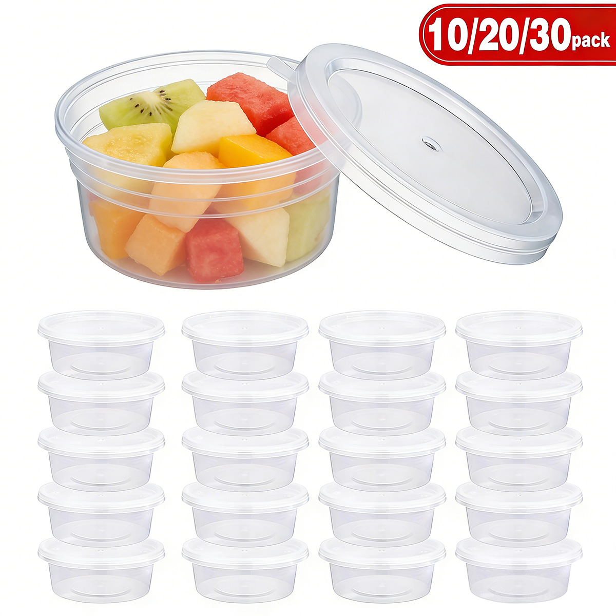 10/20/30 Pack Small Slime Cont - đánh giá và giá Food Storage Jars Plastic