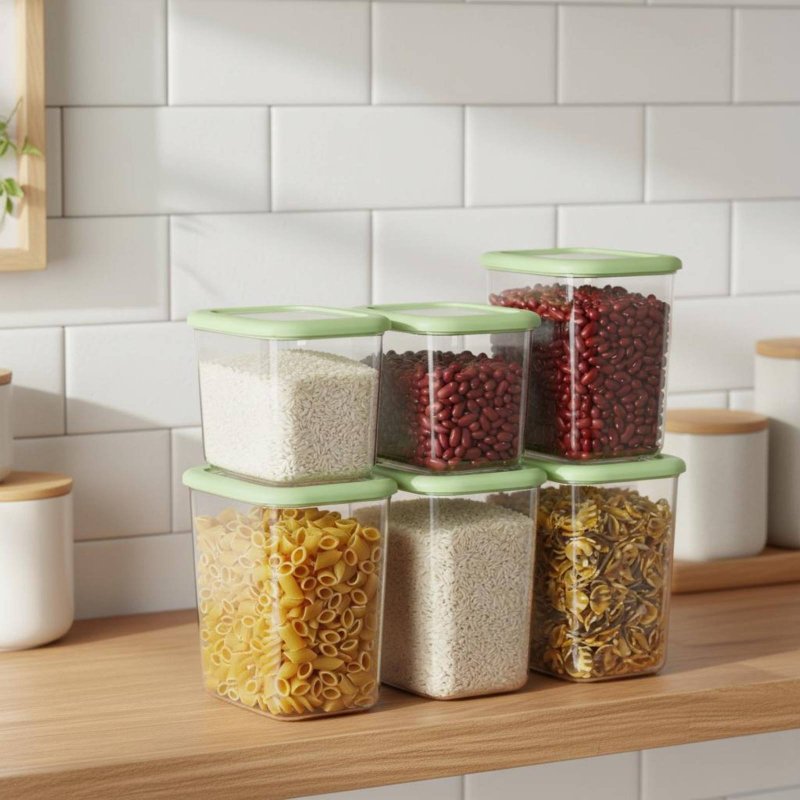 6 Pieces Airtight Food Storage - đánh giá và giá Food Storage Plastic