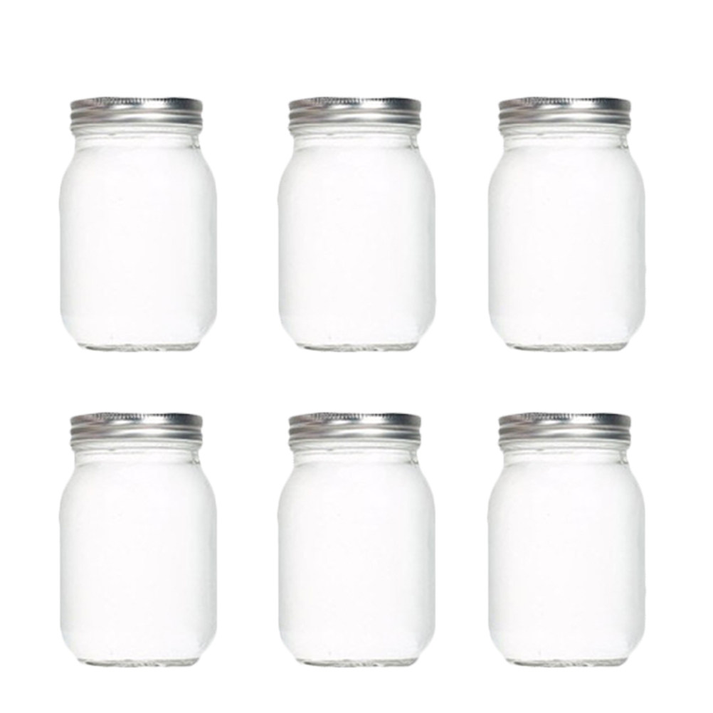 6Pcs Transparent Round Glass J - đánh giá và giá Food Storage Jars Plastic