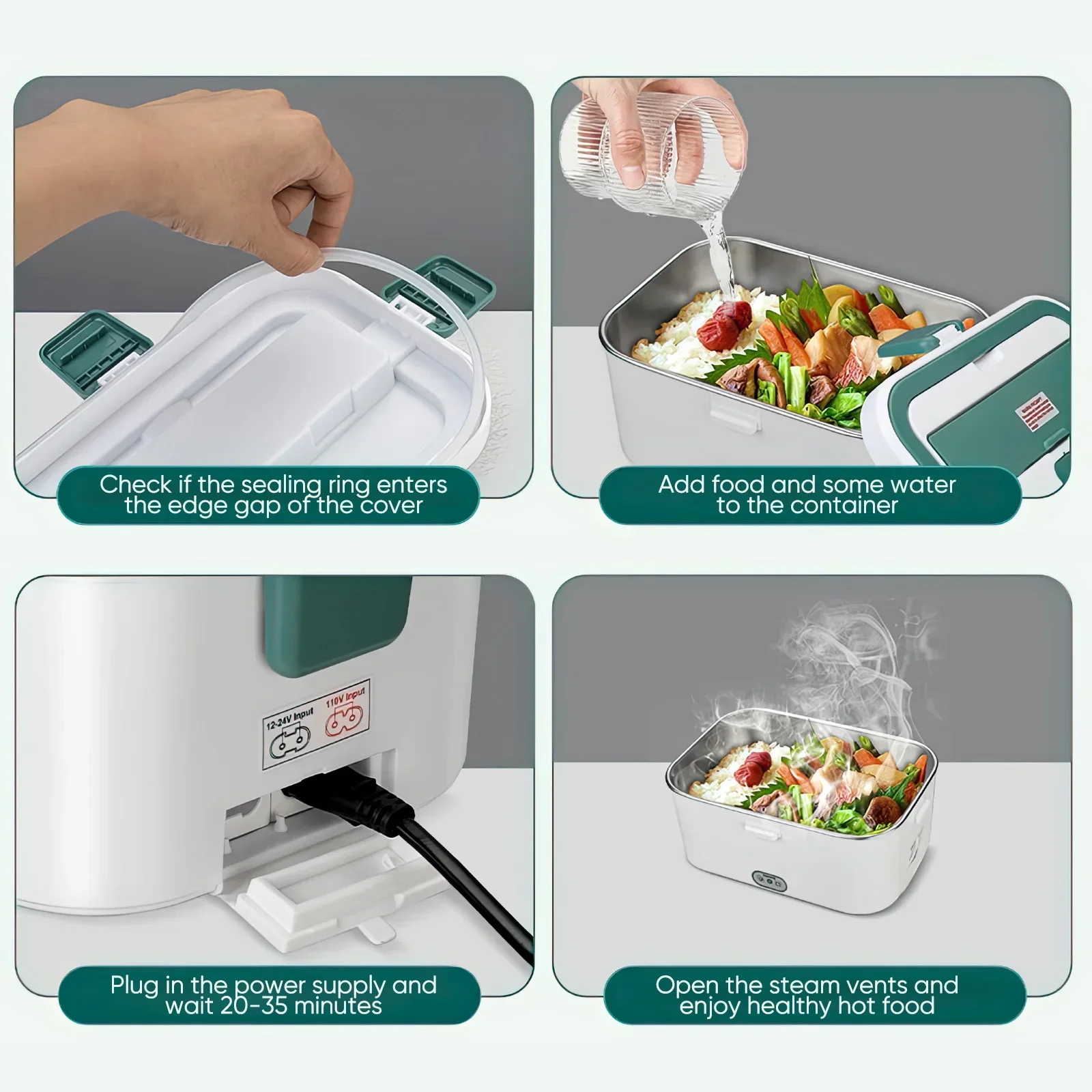 Electric Lunch Box Food Warmer - đánh giá và giá Portable Food Warmer