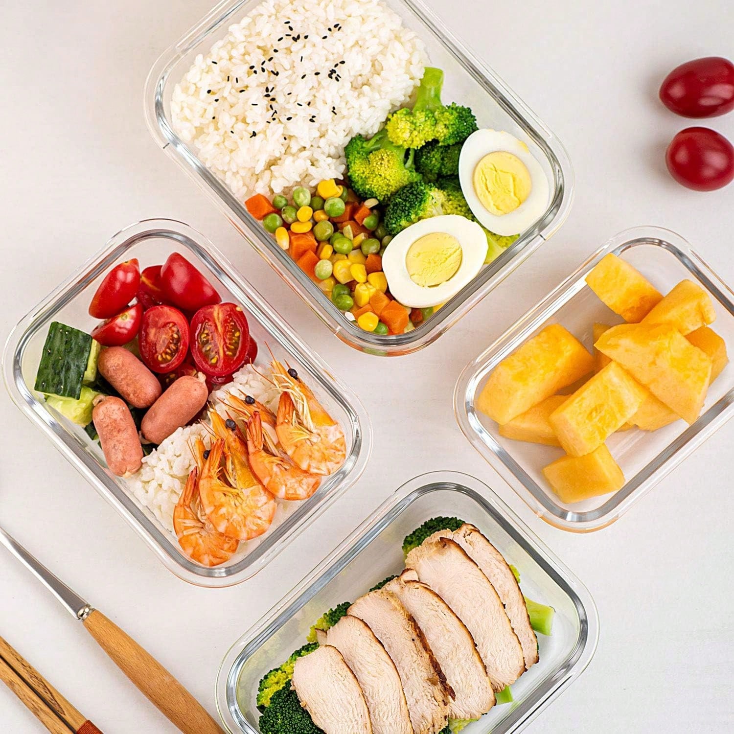 10 Pack Glass Meal Prep Contai - đánh giá và giá Food Storage Freezer