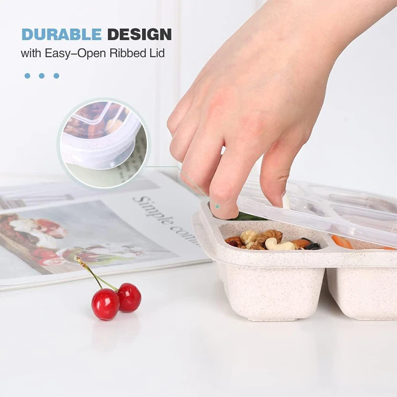 4 Grids Food Storage Box Porta - đánh giá và giá Food Storage Box Plastic
