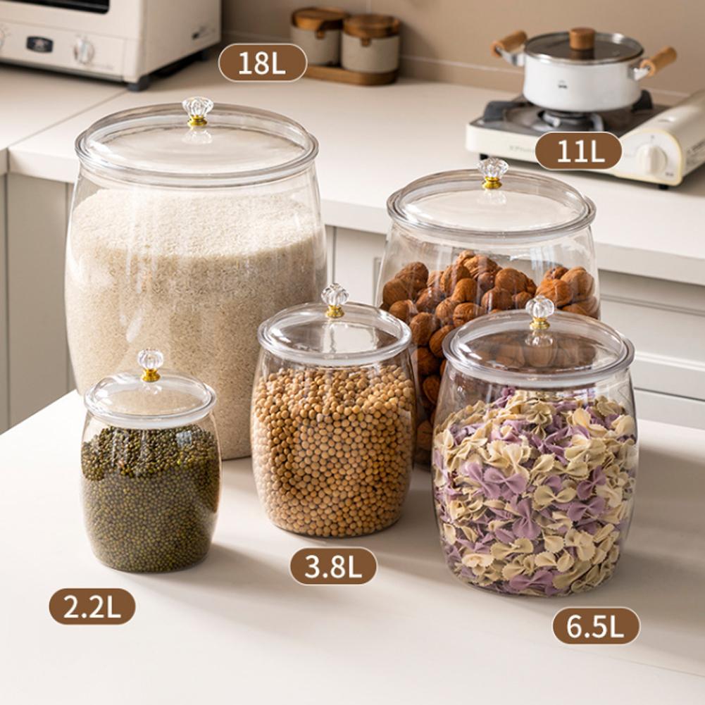 Large Transparent Plastic Seal - đánh giá và giá Food Storage Jars Plastic