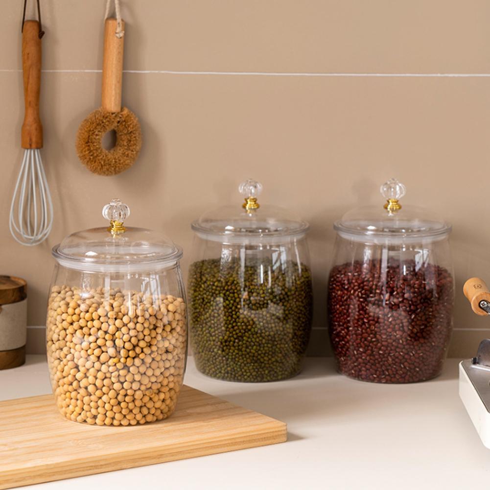 Large Transparent Plastic Seal - đánh giá và giá Food Storage Jars Plastic