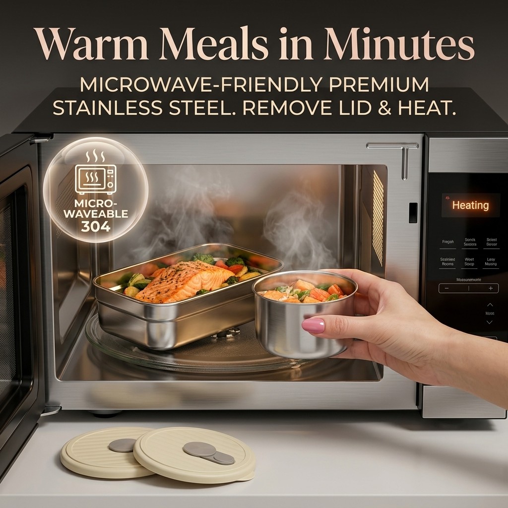 Microwave Safe 304 Stainless S - đánh giá và giá Food Storage Kits