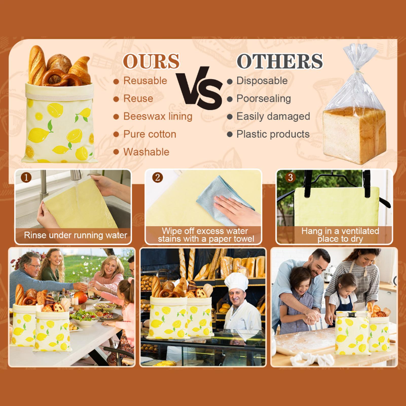 Bread Bags Reusable Reusable B - đánh giá và giá Food Storage Freezer