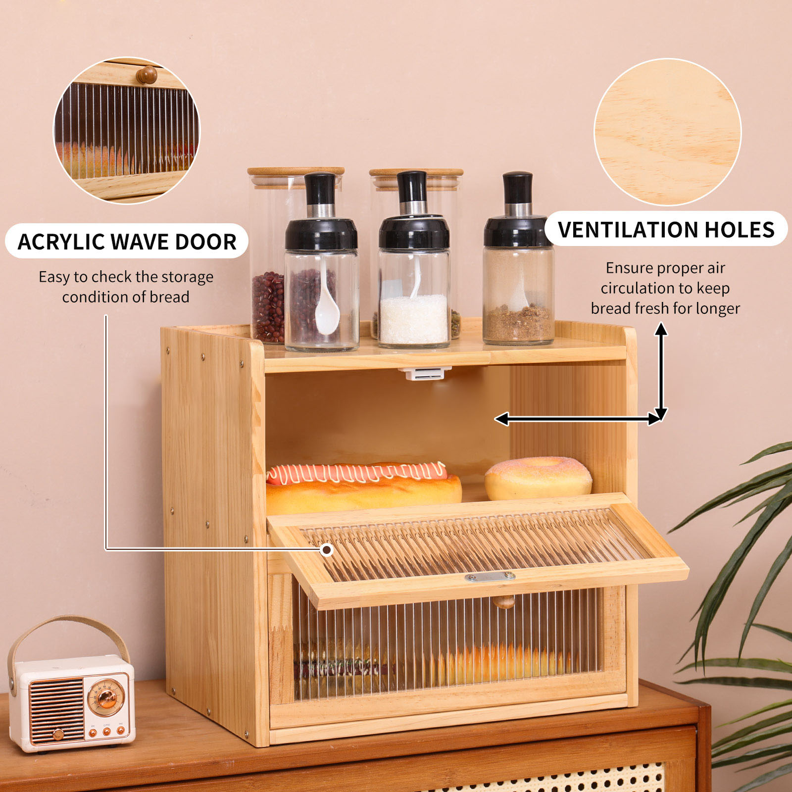 Bread Box Homemade Bread Bin H - đánh giá và giá Bread Box Bamboo