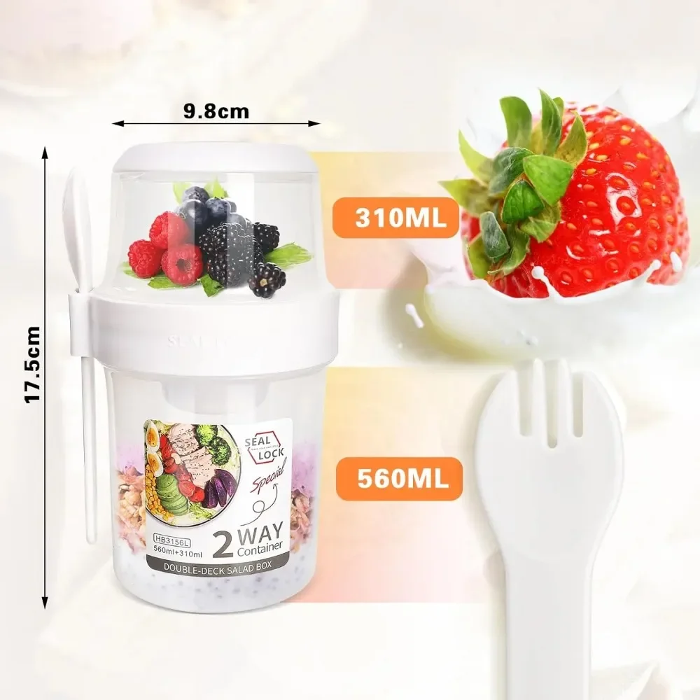Salad Cup Breakfast Cups Porta - đánh giá và giá Food Storage Kits