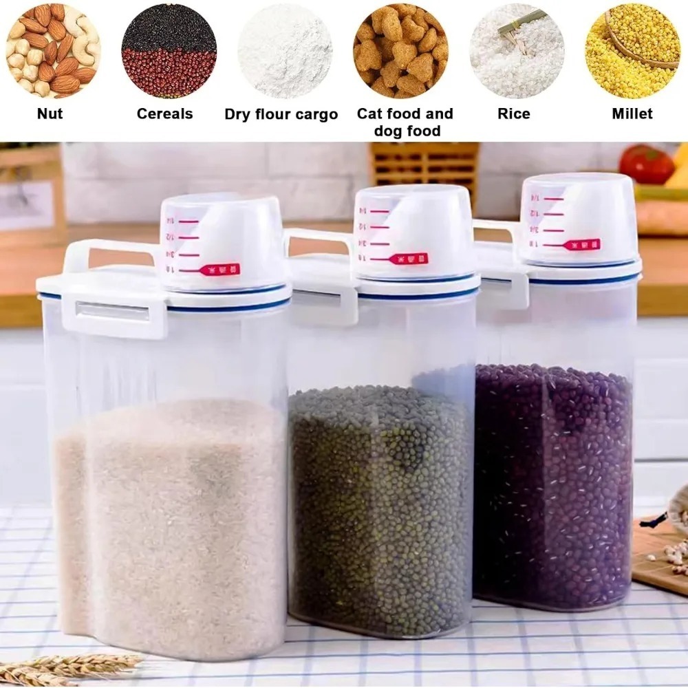 Rice Dry Food Storage Containe - đánh giá và giá Food Storage Jars Plastic