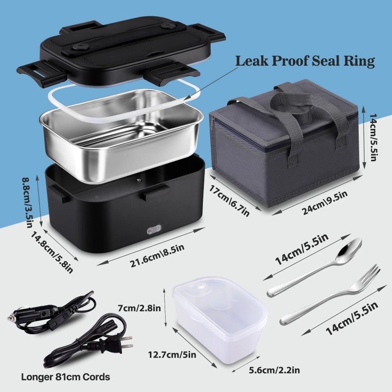 100w Electric Lunch Box 1.8L H - đánh giá và giá Portable Food Warmer