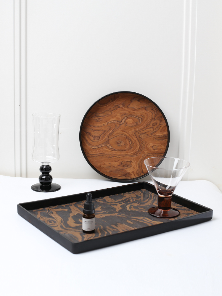 Serving Tray Natural Wood Vene - đánh giá và giá Food Storage Medieval